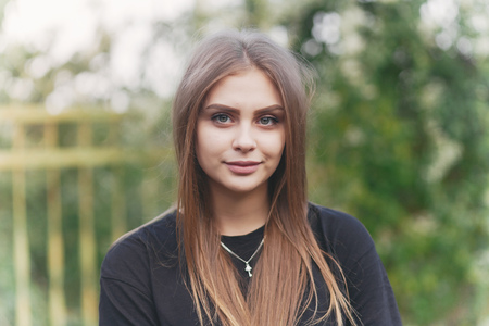 girl in the parkの写真素材