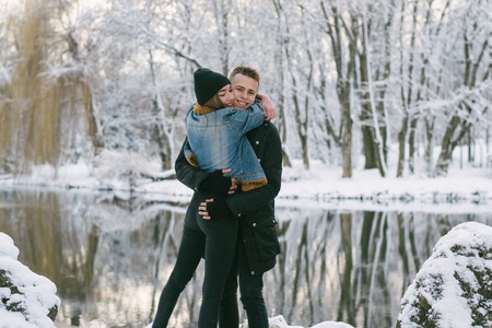 couple in winter