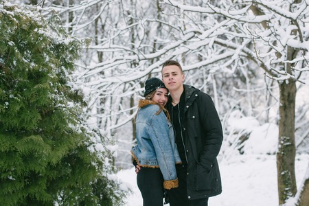 couple in winter