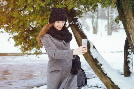 girl in parkの写真素材