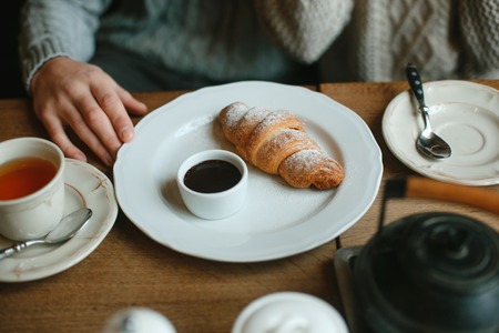 couple in a caffeeの写真素材