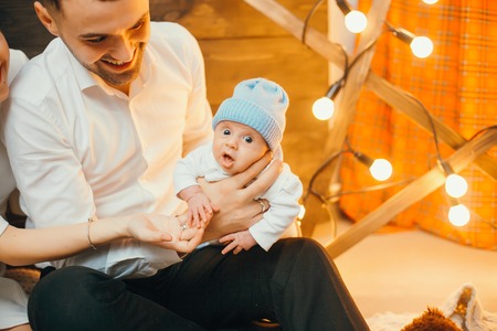 Christmas familyの写真素材