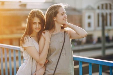 girls in the cityの写真素材