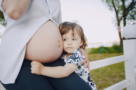 Pregnant motherの写真素材