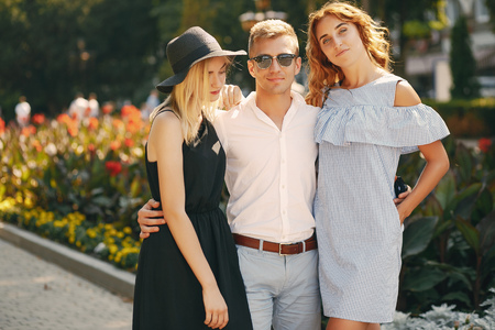 three friendsの写真素材