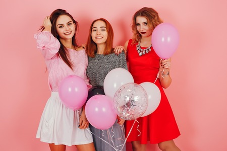 girls with balloons