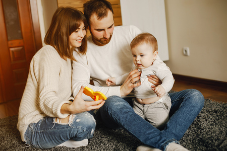 family at home