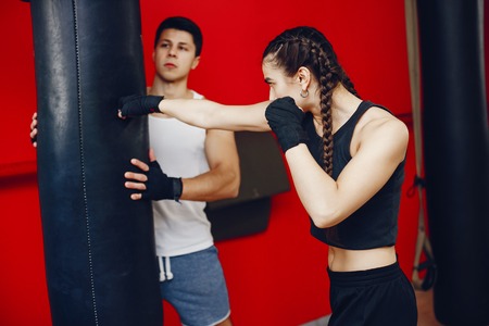 couple in a gym