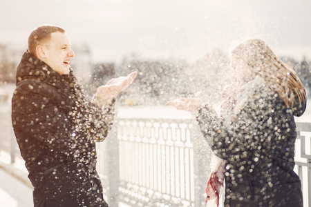 couple in a parkの写真素材