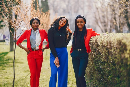 Black women in a park
