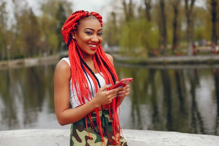 stylish girlの写真素材