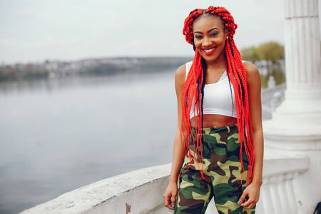 stylish girlの写真素材