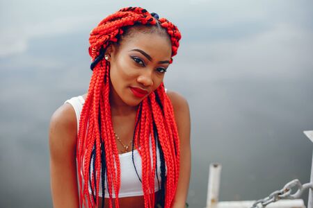 stylish girlの写真素材