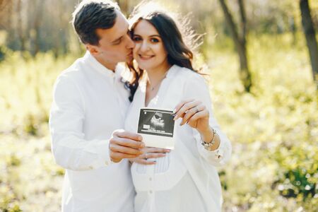 pregnant wifeの写真素材