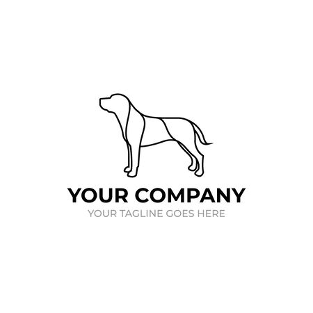 mono lines logo design, suited to your pet shop or hobbies businessのイラスト素材