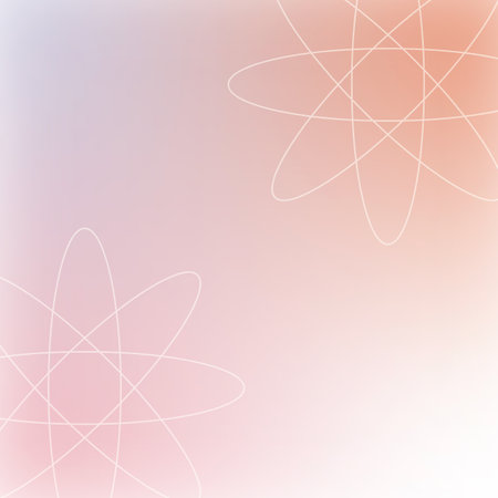 Aesthetic poster with linear design elements in modern minimalist style and copy space for text and pastel gradient background. Trendy square template in y2k style for social media, promo, sale, offer.のイラスト素材