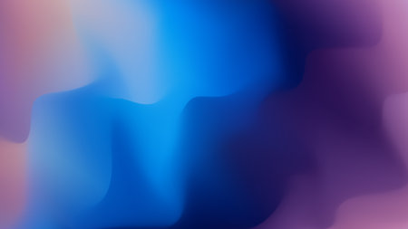 Blurred gradient abstract background. Smooth transitions of purple and blue colors. Northern lights....
