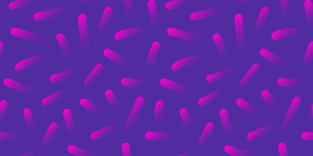 Minimal abstract geometric background. Dynamic shapes composition. Bright purple and pink colors. Retro banner design. Vector illustrationのイラスト素材