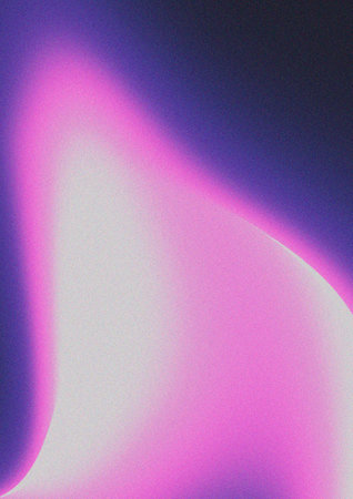 Abstract gradient background with film grain texture. Trendy y2k design in purple colors. Vertical...