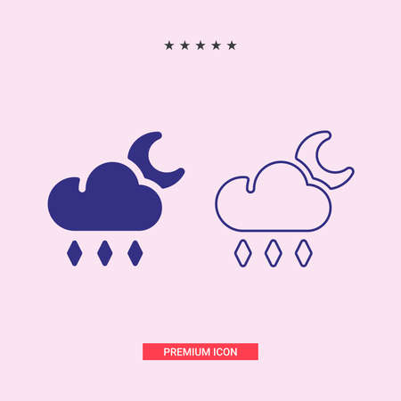 Storm icon symbol. Premium quality isolated light storm iconのイラスト素材