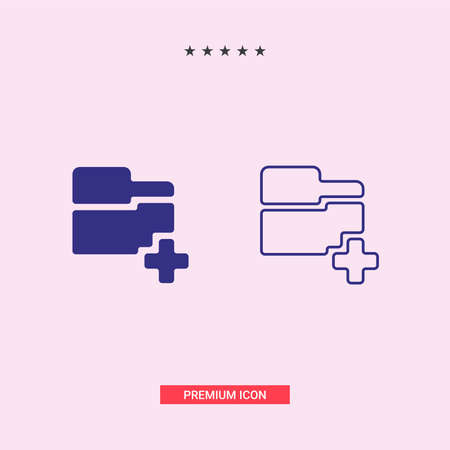 File Icon Vector Fat Design Editable Strokeのイラスト素材