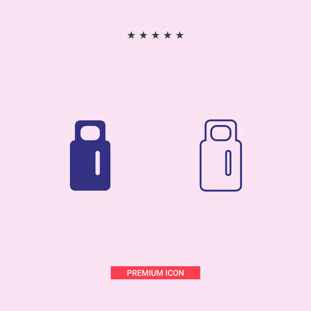 USB flash icon in trendy flat style isolated on grey backgroundのイラスト素材