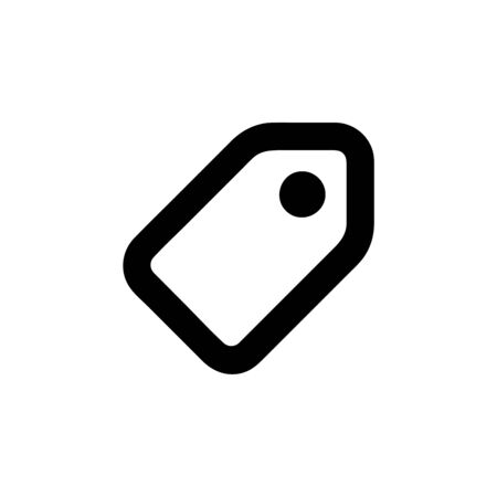 Tag icon sale vector isolated on background. Trendy sweet symbol. Pixel perfect. illustrationのイラスト素材