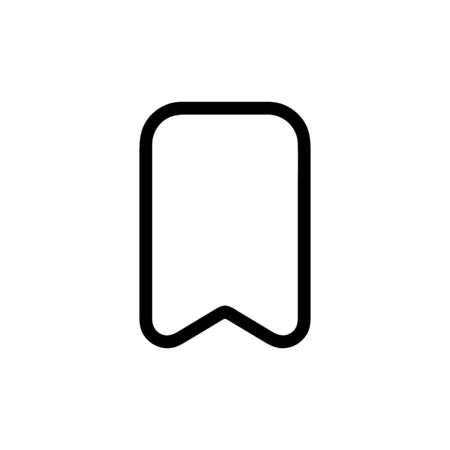 Bookmark vector icon, flag symbol. Simple, flat design for web or mobile appのイラスト素材