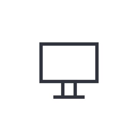 Computer vector icon, screen symbol. Simple, flat design for web or mobile appのイラスト素材