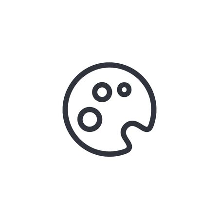 Pallet vector icon, paint symbol. Simple, flat design for web or mobile appのイラスト素材