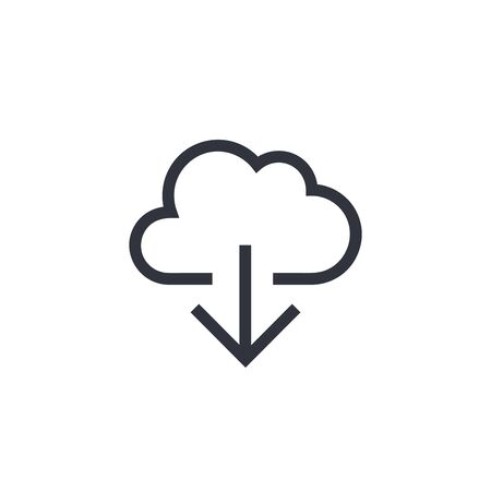 Download vector icon, load symbol. Simple, flat design for web or mobile appのイラスト素材