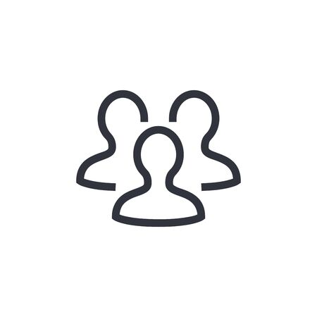 Team vector icon, person symbol. Simple, flat design for web or mobile appのイラスト素材