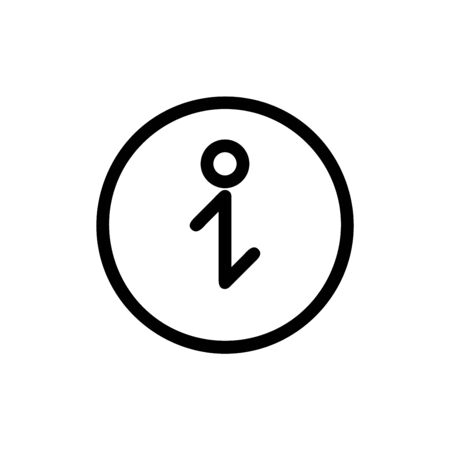 Info vector icon, help symbol. Simple, flat design for web or mobile appのイラスト素材