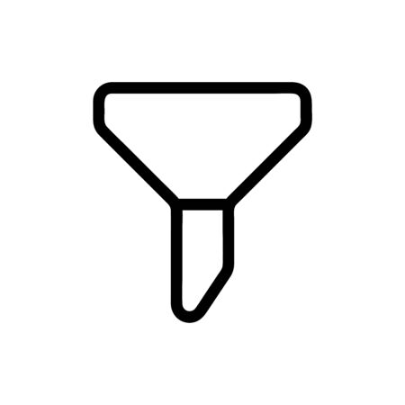 Filter vector icon, web symbol. Simple, flat design for web or mobile appのイラスト素材