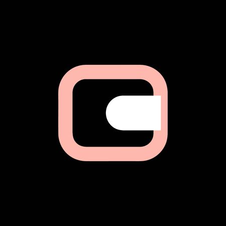 Wallet vector icon, money symbol. Simple, flat design for web or mobile appのイラスト素材
