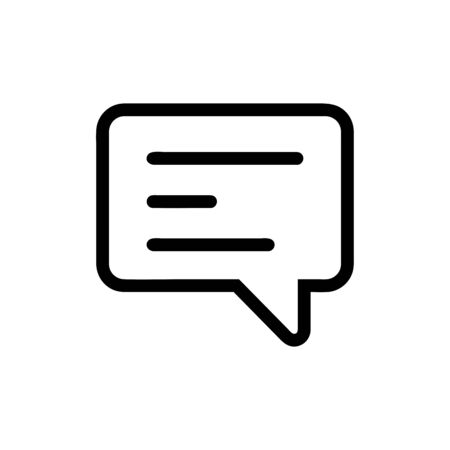 Chat vector icon, communication symbol. Simple, flat design for web or mobile appのイラスト素材