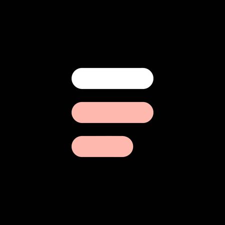 List vector icon, checklist symbol. Simple, flat design for web or mobile app