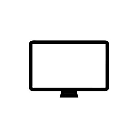 Screen vector icon, display symbol. Simple, flat design for web or mobile appのイラスト素材