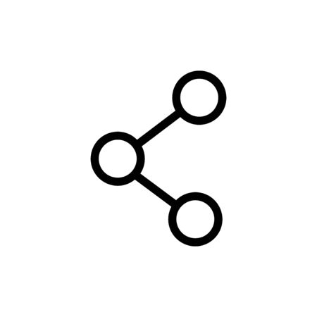 Share vector icon, web symbol. Simple, flat design for web or mobile appのイラスト素材
