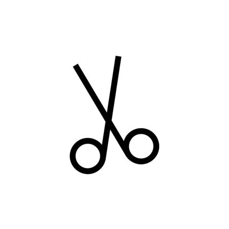 Scissors vector icon, cut symbol. Simple, flat design for web or mobile appのイラスト素材