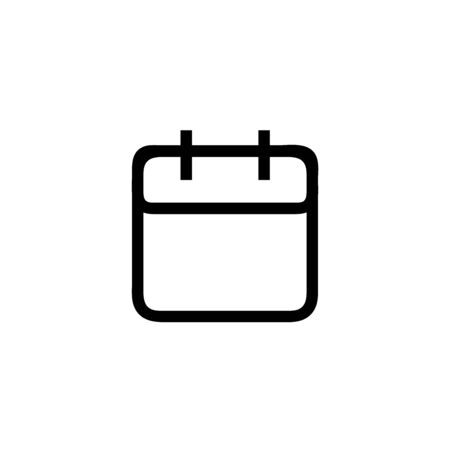 Calendar vector icon, reminder symbol. Simple, flat design for web or mobile appのイラスト素材