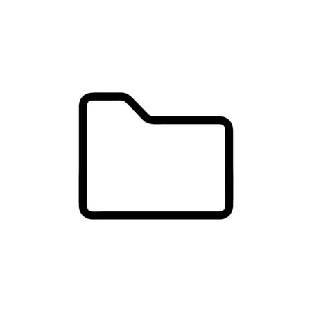 Folder vector icon, communication symbol. Simple, flat design for web or mobile appのイラスト素材