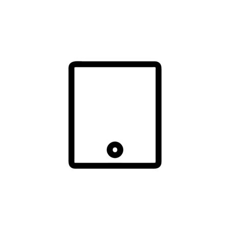 Tablet vector icon, mobile symbol. Simple, flat design for web or mobile appのイラスト素材