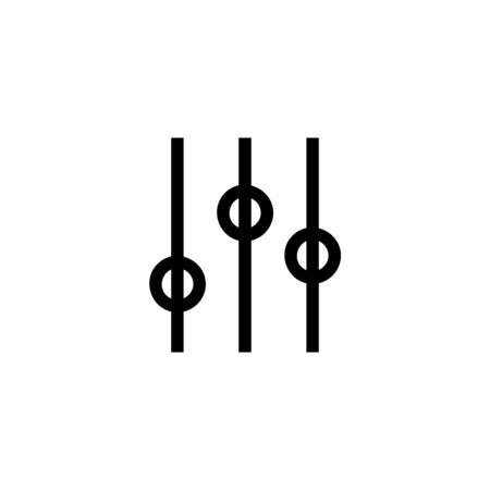 Settings vector icon, cog symbol. Simple, flat design for web or mobile appのイラスト素材