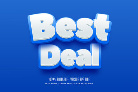 Fully Editable Text Effects. Easy to change and edit colors, fonts and size.のイラスト素材