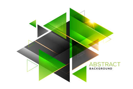 Geometric shaped abstract element. Glossy color elements with blue and black glossy color.のイラスト素材