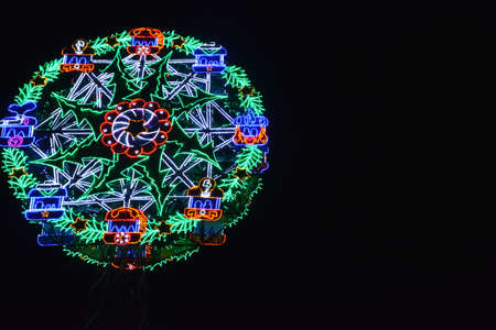 Christmas night in Medellin, Antioquiaの写真素材