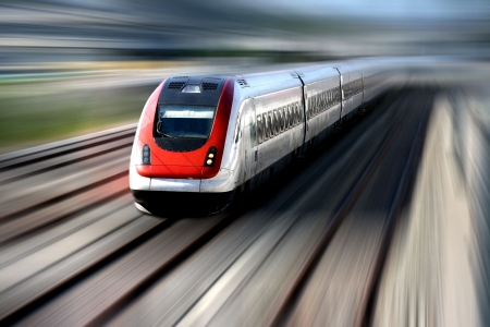 Fast train with motion blur. Fast train with motion blur.