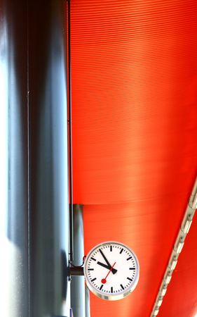 Big clock with blue sky.の写真素材