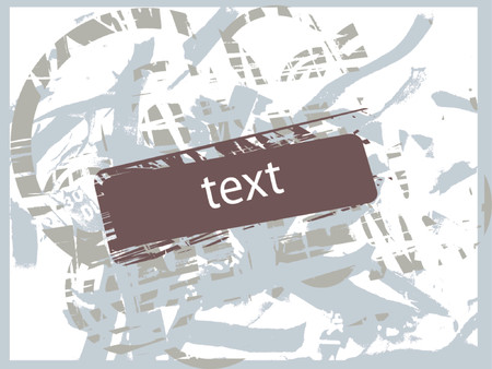 Vector sign for text purposes. Grunge effect.のイラスト素材